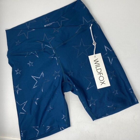 Wildfox Star Biker Shorts Large NWT - Picture 1 of 7